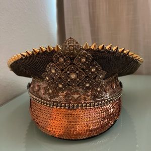 Burning Man Custom Captains Hat with LED